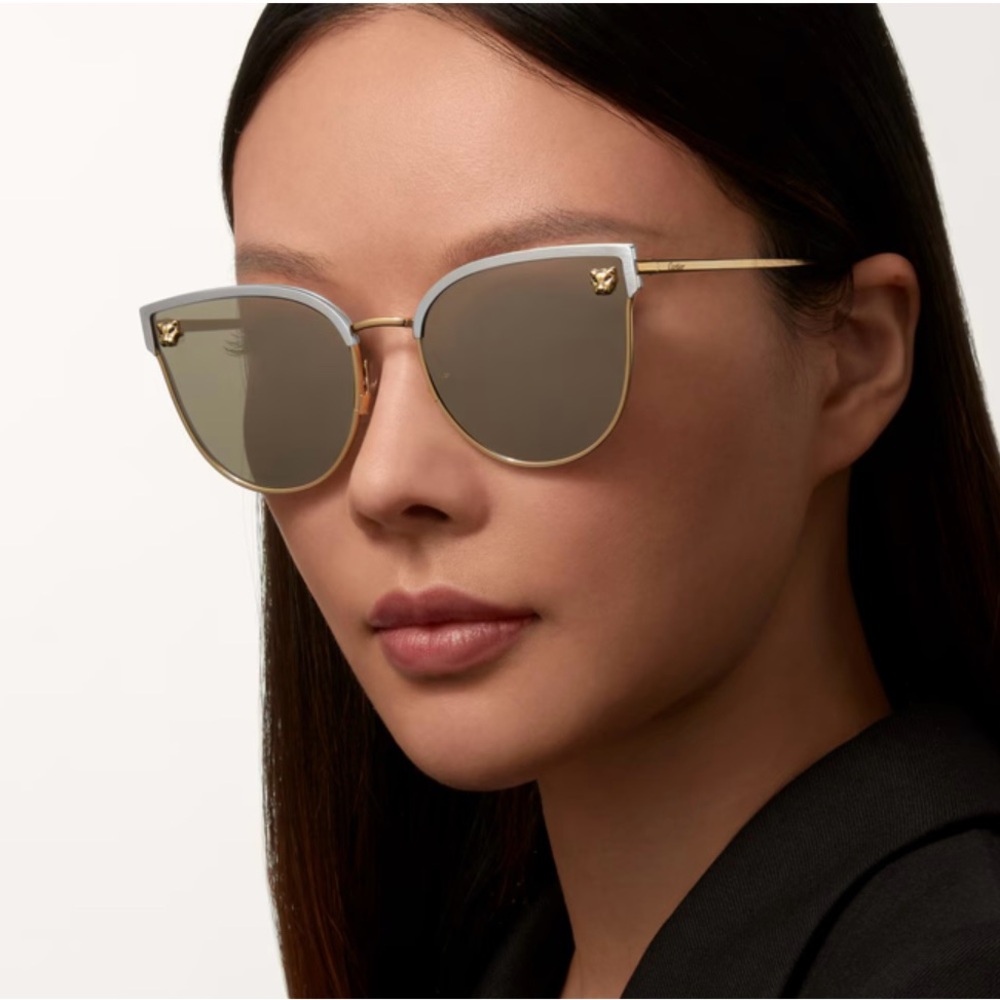 Cartier Panthere Sunglasses with Gold Frame New - Picture 8 of 8